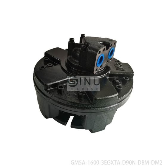 Radial piston hydraulic motor GM5A-1600-3EGXTA-D90N-DBM-DM2 for hatch cover