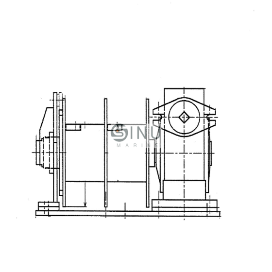 Air motor for hoisting winch.Dwg.NO.AW-00005/DWG.NO.AW-00018